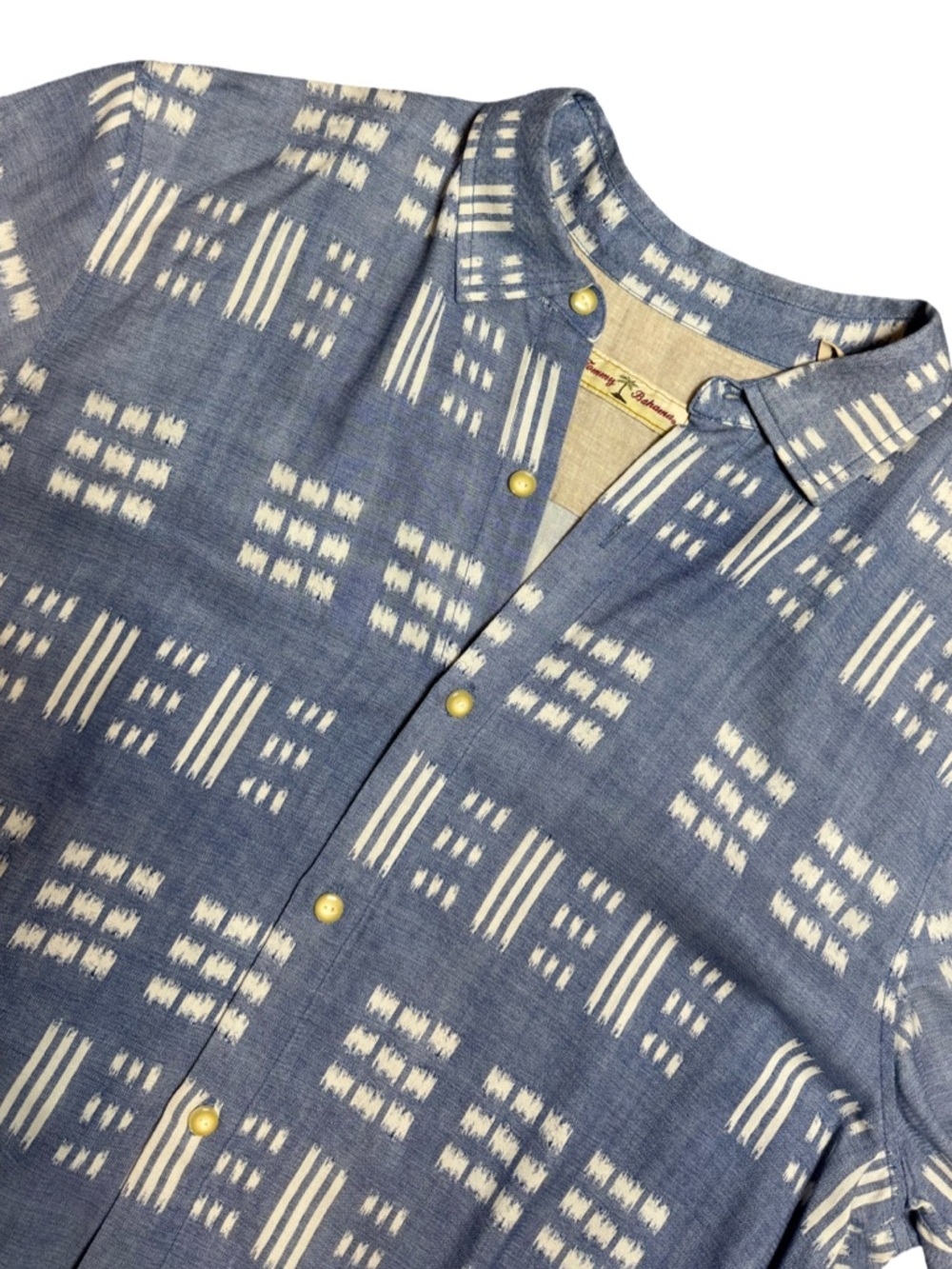 Tommy Bahama Blue Vacation resort Button-Down Short Sleeve tropical Mens XL
